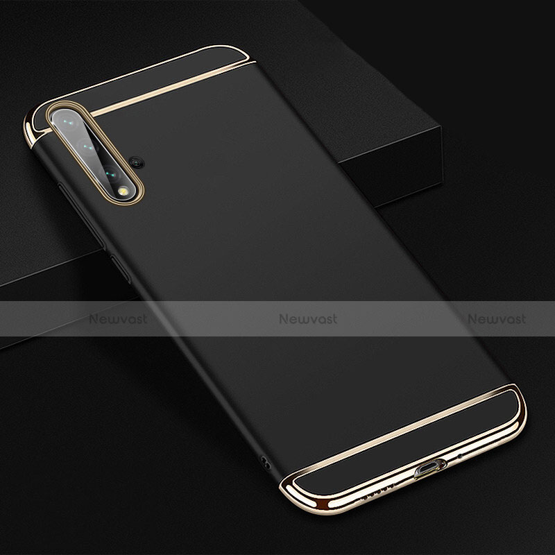 Luxury Metal Frame and Plastic Back Cover Case T01 for Huawei Nova 5 Pro Black