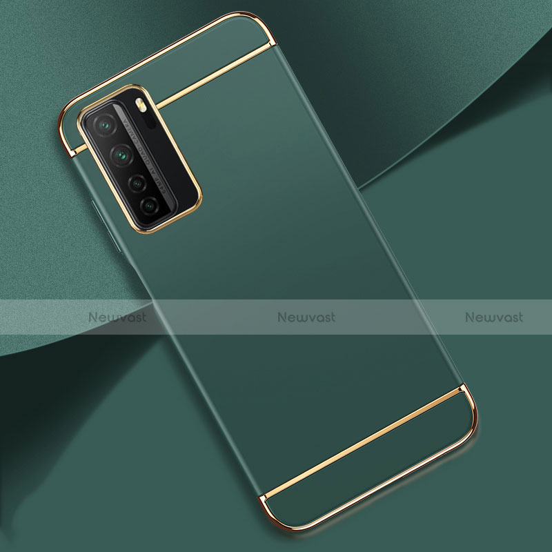 Luxury Metal Frame and Plastic Back Cover Case T01 for Huawei Nova 7 SE 5G Green