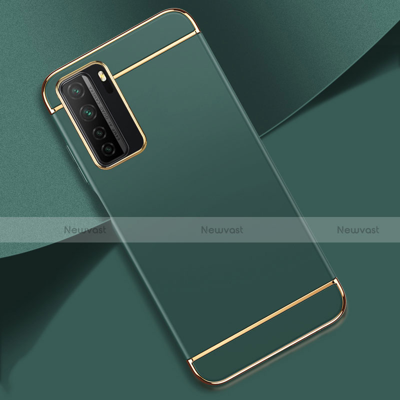 Luxury Metal Frame and Plastic Back Cover Case T01 for Huawei P40 Lite 5G Green