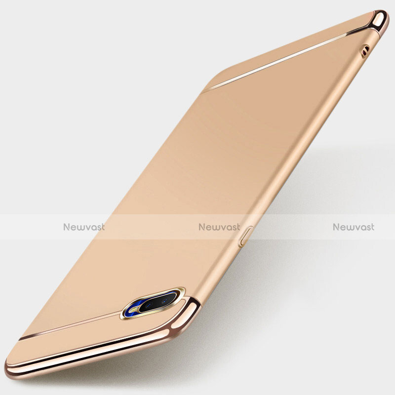 Luxury Metal Frame and Plastic Back Cover Case T01 for Oppo R17 Neo Gold
