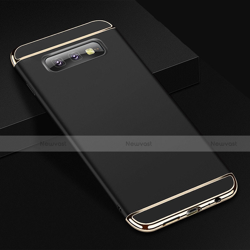 Luxury Metal Frame and Plastic Back Cover Case T01 for Samsung Galaxy S10e Black