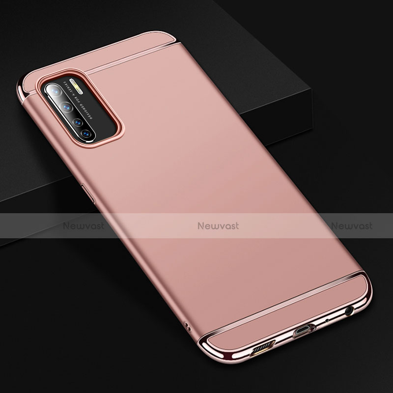 Luxury Metal Frame and Plastic Back Cover Case T02 for Oppo Reno3