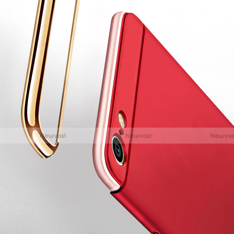 Luxury Metal Frame and Plastic Back Cover Case with Finger Ring Stand T01 for Huawei Honor 20i