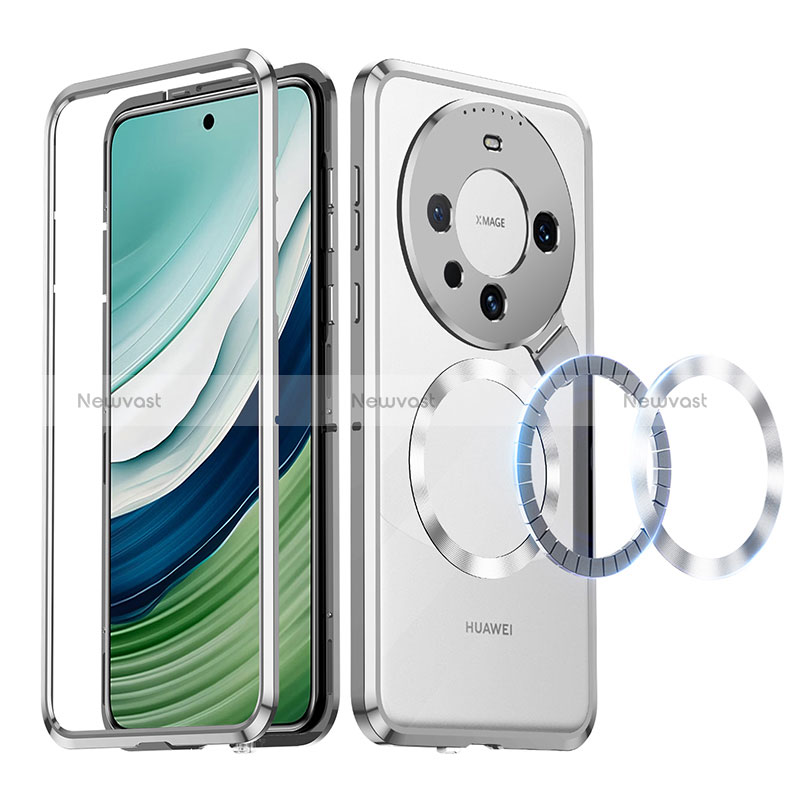 Luxury Metal Frame and Plastic Back Cover Case with Mag-Safe Magnetic LK2 for Huawei Mate 60