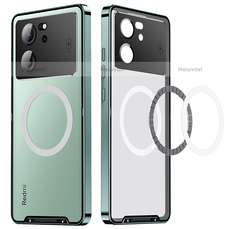 Luxury Metal Frame and Plastic Back Cover Case with Mag-Safe Magnetic LK3 for Xiaomi Redmi K60 Ultra 5G