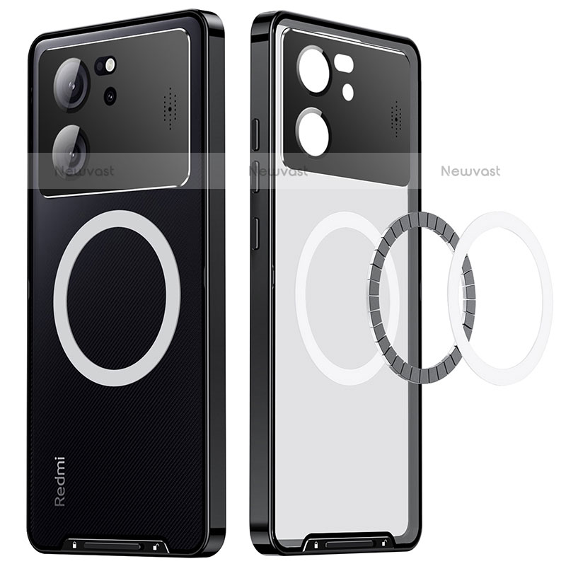 Luxury Metal Frame and Plastic Back Cover Case with Mag-Safe Magnetic LK3 for Xiaomi Redmi K60 Ultra 5G