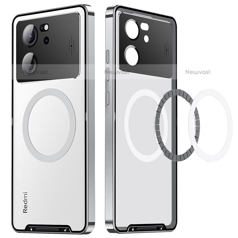 Luxury Metal Frame and Plastic Back Cover Case with Mag-Safe Magnetic LK3 for Xiaomi Redmi K60 Ultra 5G