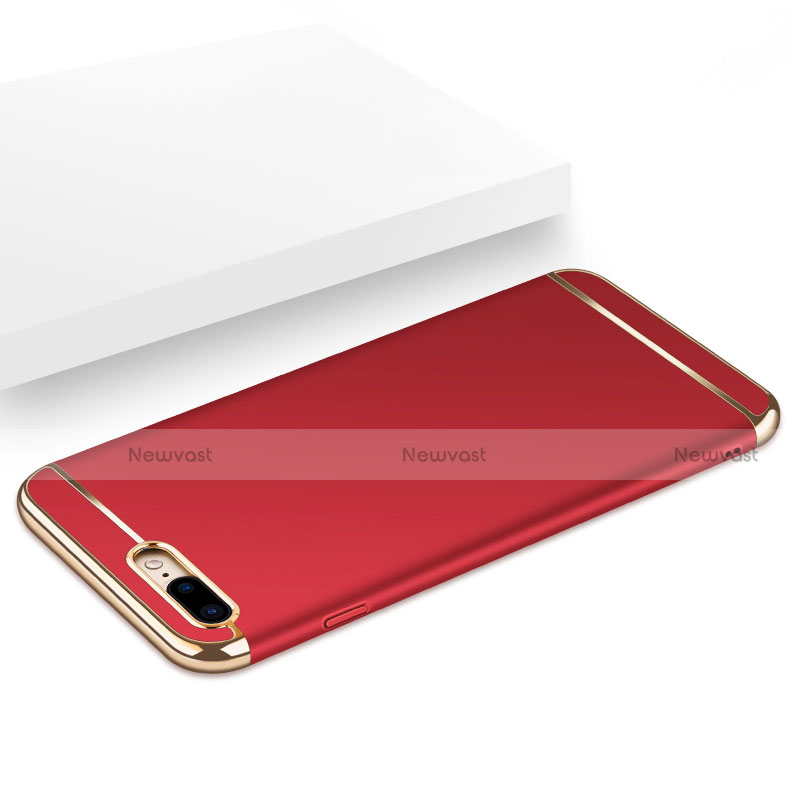 Luxury Metal Frame and Plastic Back Cover F06 for Apple iPhone 7 Plus Red