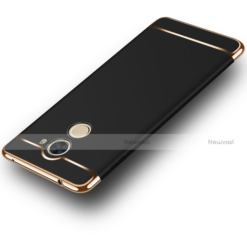 Luxury Metal Frame and Plastic Back Cover for Huawei Enjoy 7 Plus Black