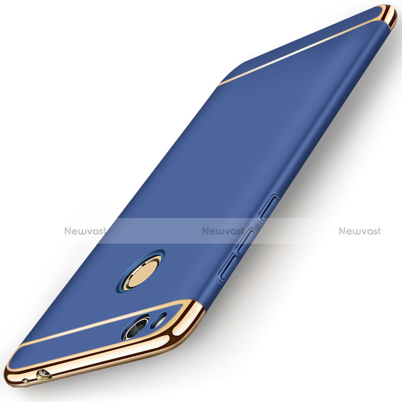 Luxury Metal Frame and Plastic Back Cover for Huawei GR3 (2017) Blue