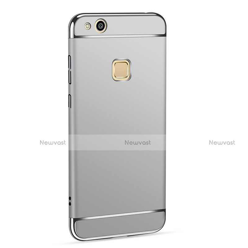 Luxury Metal Frame and Plastic Back Cover for Huawei GR3 (2017) Silver