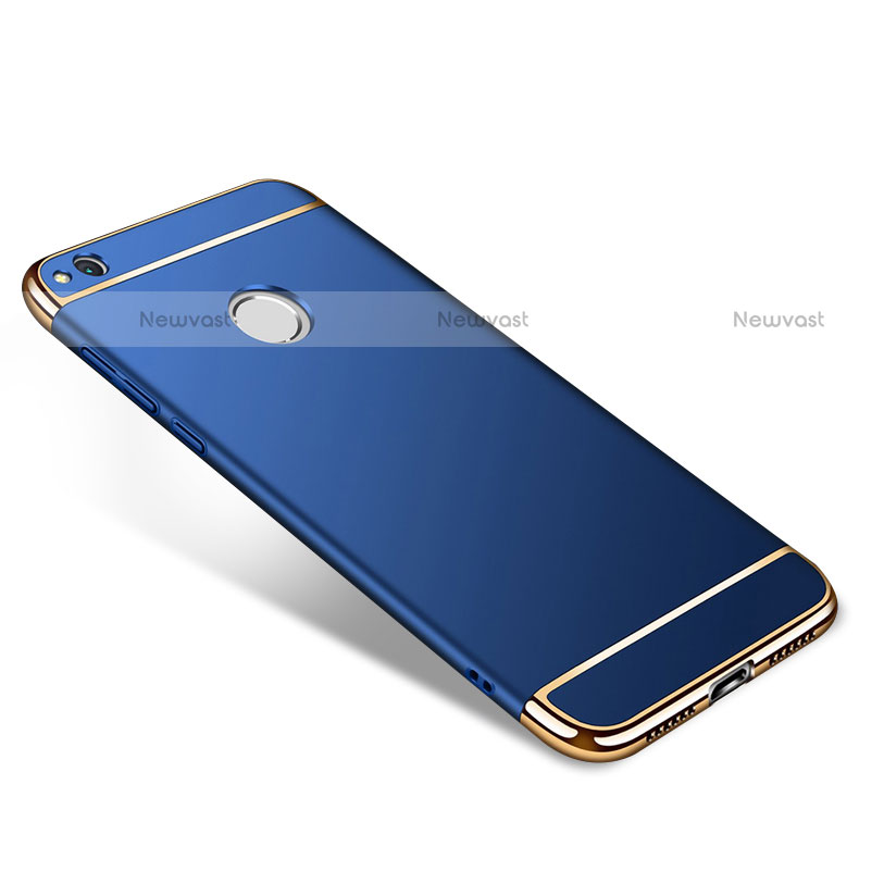 Luxury Metal Frame and Plastic Back Cover for Huawei Honor 8 Lite Blue