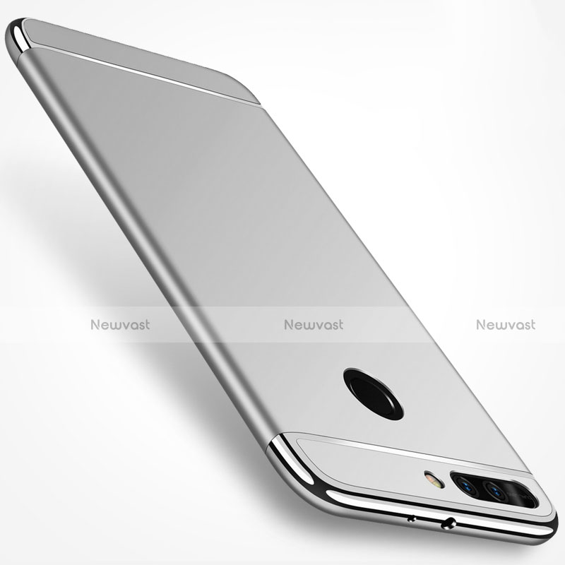 Luxury Metal Frame and Plastic Back Cover for Huawei Honor 8 Pro Silver