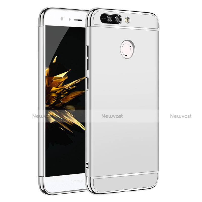 Luxury Metal Frame and Plastic Back Cover for Huawei Honor 8 Pro Silver