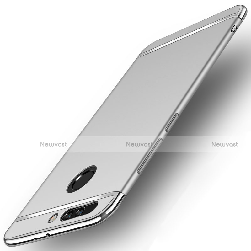 Luxury Metal Frame and Plastic Back Cover for Huawei Honor 8 Pro Silver