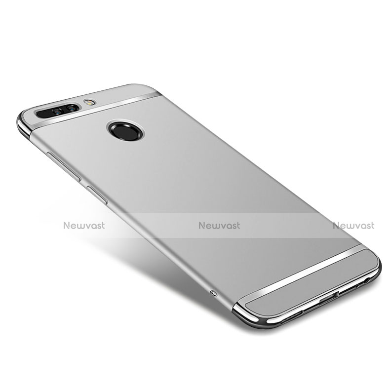 Luxury Metal Frame and Plastic Back Cover for Huawei Honor 8 Pro Silver