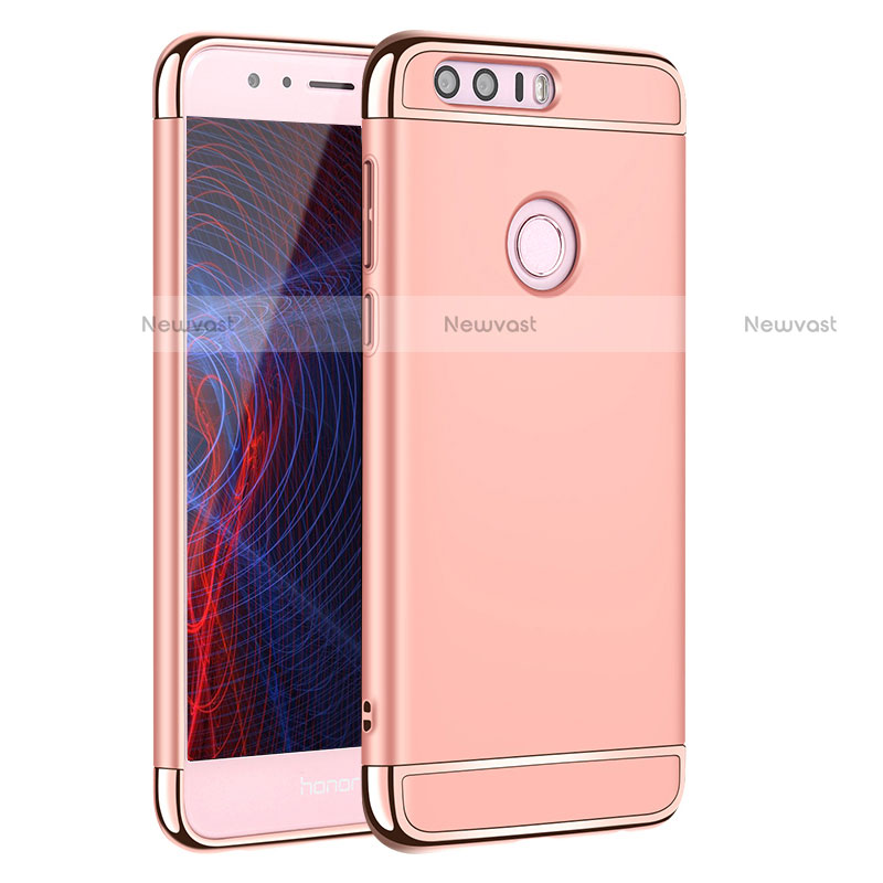 Luxury Metal Frame and Plastic Back Cover for Huawei Honor 8 Rose Gold