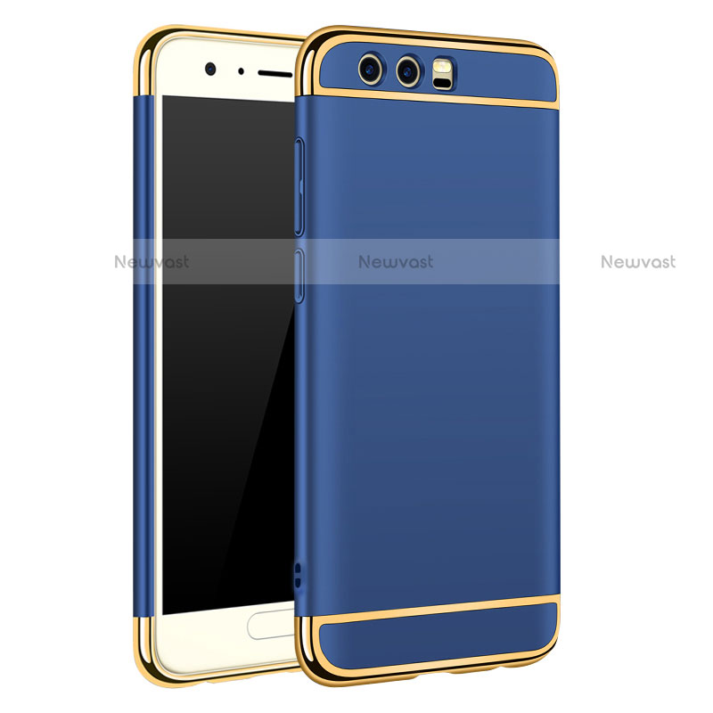 Luxury Metal Frame and Plastic Back Cover for Huawei Honor 9 Blue