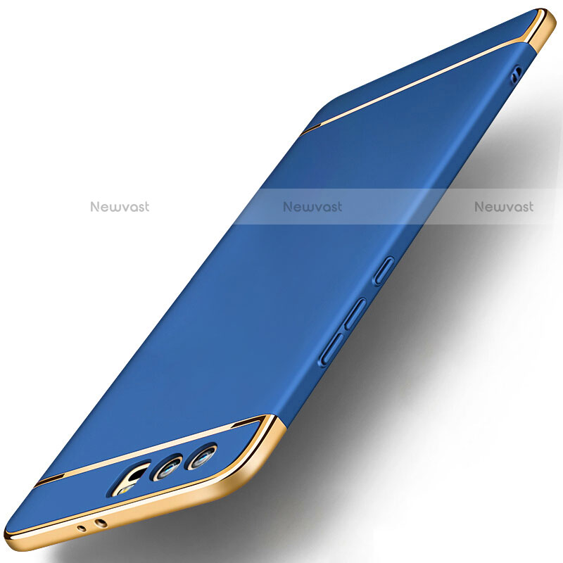 Luxury Metal Frame and Plastic Back Cover for Huawei Honor 9 Blue