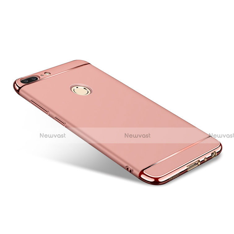 Luxury Metal Frame and Plastic Back Cover for Huawei Honor 9 Lite Pink