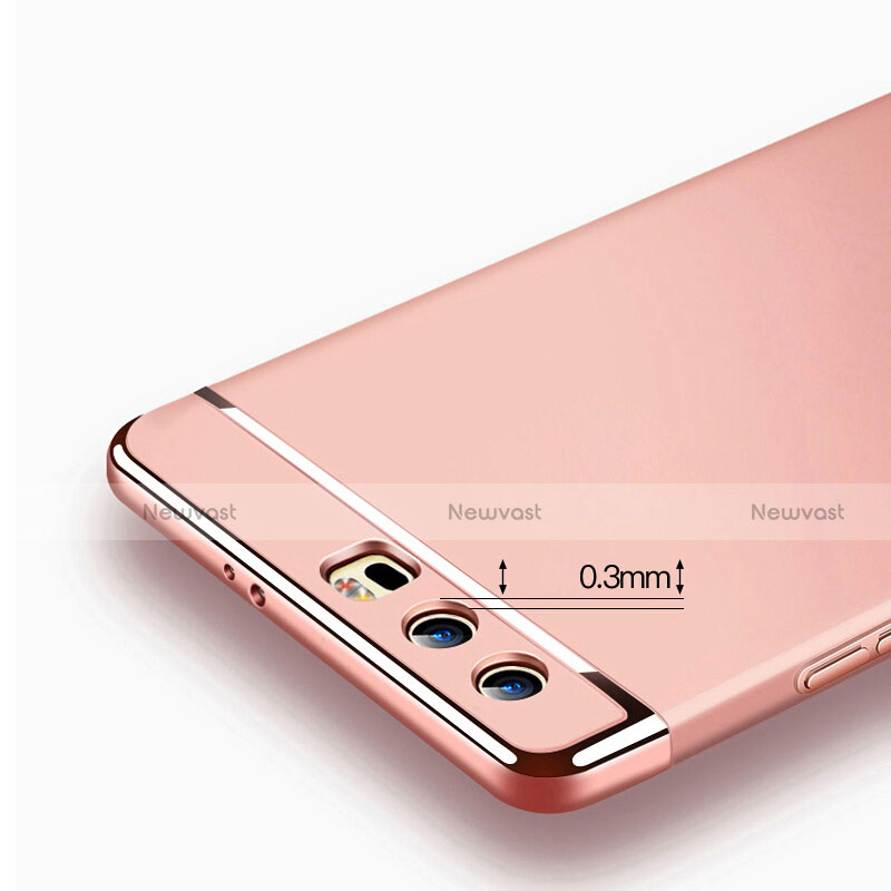 Luxury Metal Frame and Plastic Back Cover for Huawei Honor 9 Premium Rose Gold