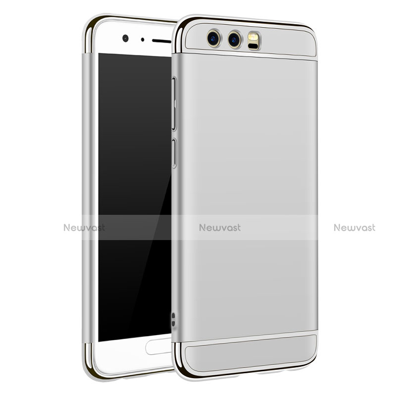 Luxury Metal Frame and Plastic Back Cover for Huawei Honor 9 Premium Silver