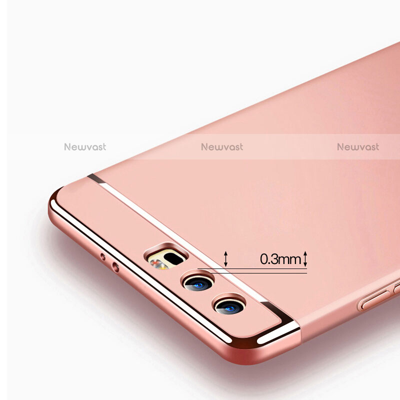 Luxury Metal Frame and Plastic Back Cover for Huawei Honor 9 Rose Gold