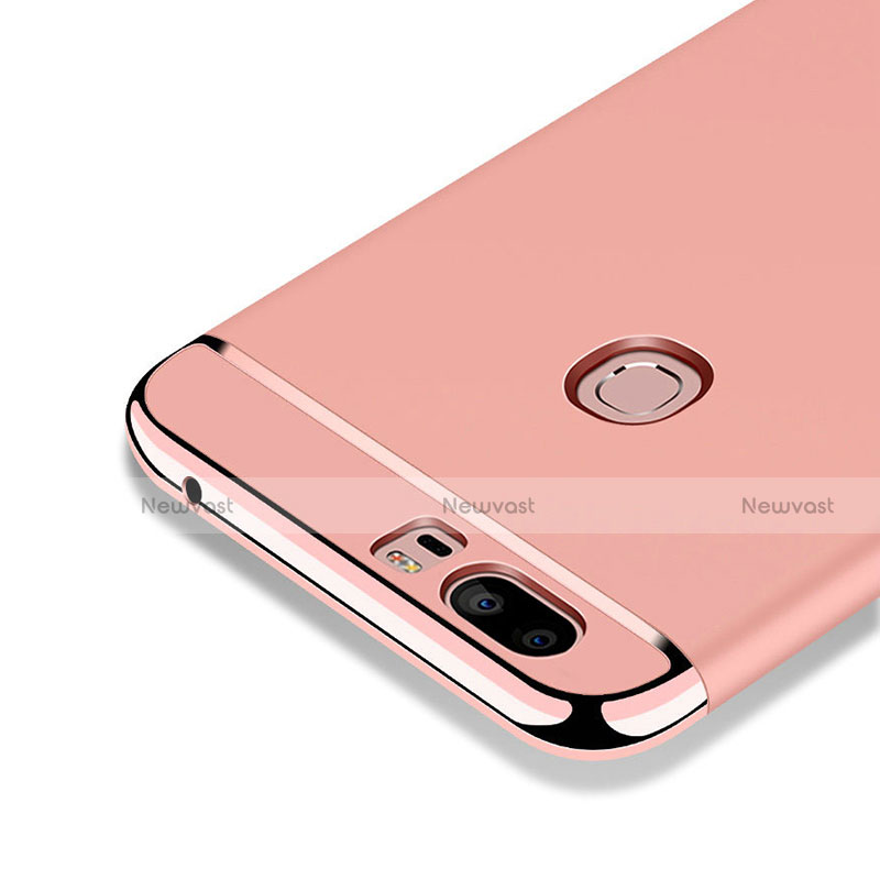 Luxury Metal Frame and Plastic Back Cover for Huawei Honor V8 Rose Gold