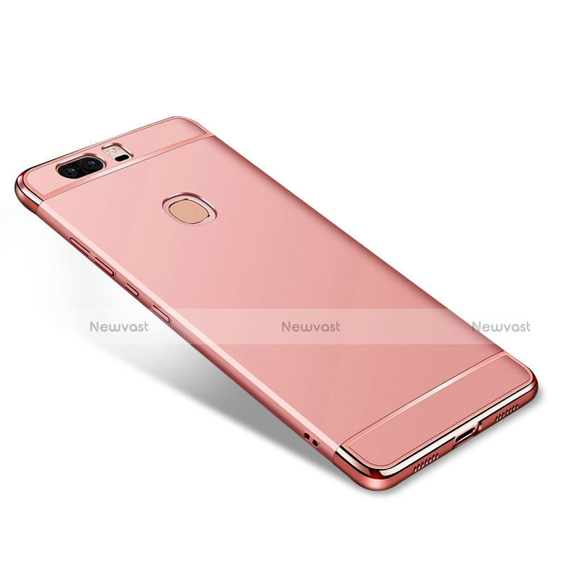 Luxury Metal Frame and Plastic Back Cover for Huawei Honor V8 Rose Gold