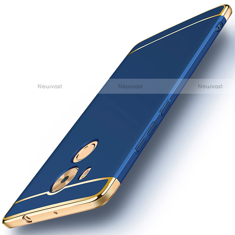 Luxury Metal Frame and Plastic Back Cover for Huawei Mate 8 Blue