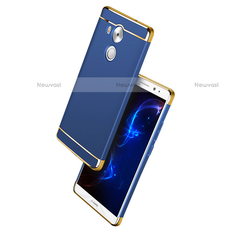 Luxury Metal Frame and Plastic Back Cover for Huawei Mate 8 Blue