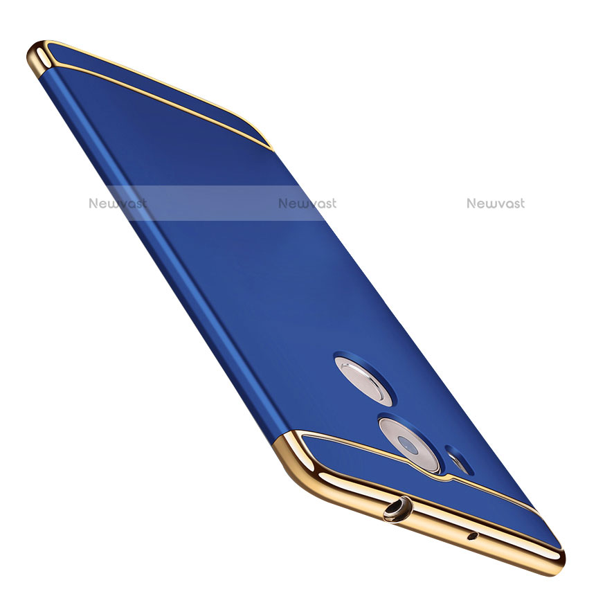 Luxury Metal Frame and Plastic Back Cover for Huawei Mate 8 Blue