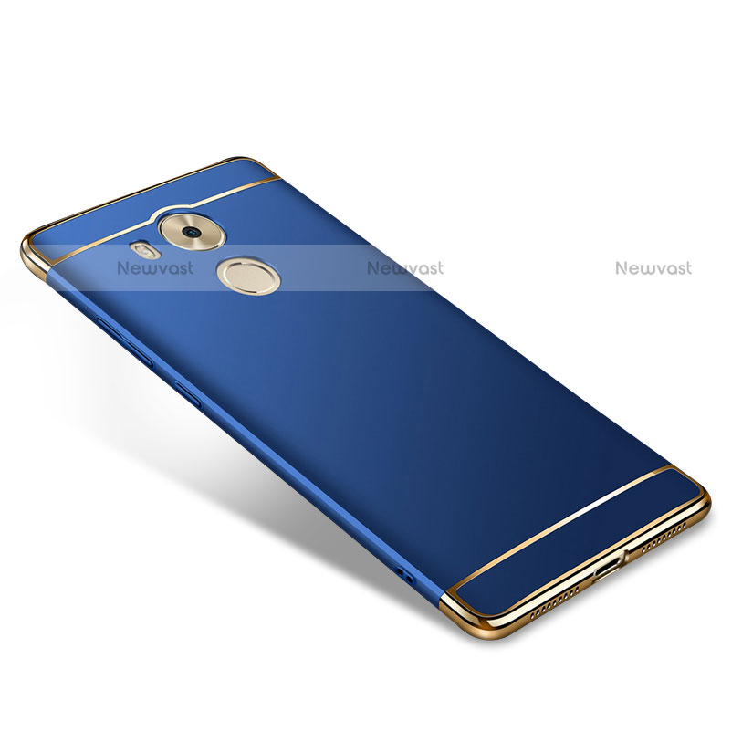 Luxury Metal Frame and Plastic Back Cover for Huawei Mate 8 Blue