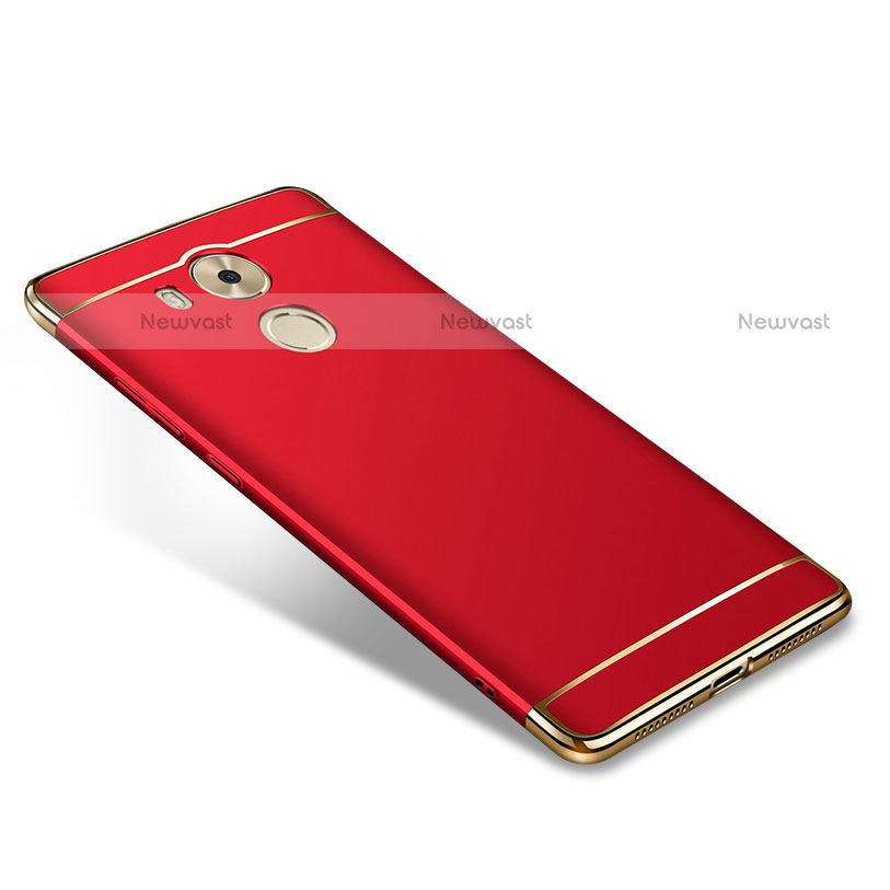 Luxury Metal Frame and Plastic Back Cover for Huawei Mate 8 Red