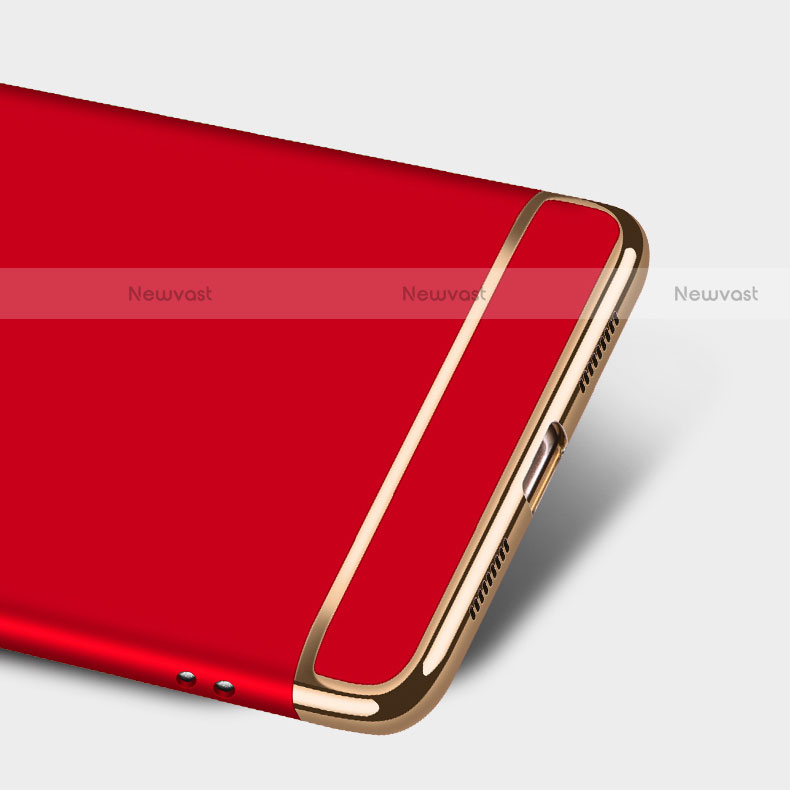 Luxury Metal Frame and Plastic Back Cover for Huawei Mate 8 Red