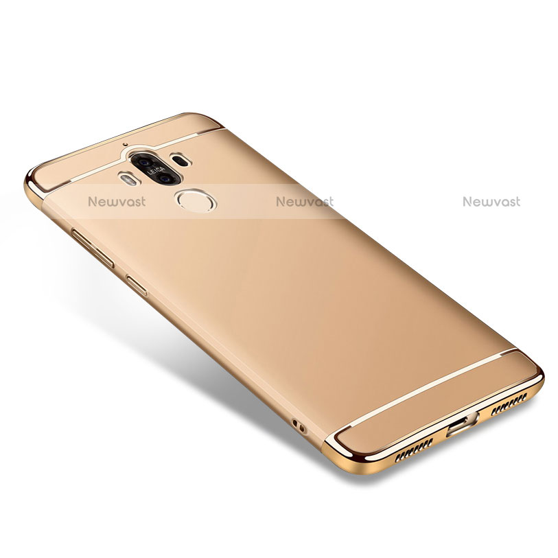 Luxury Metal Frame and Plastic Back Cover for Huawei Mate 9 Gold