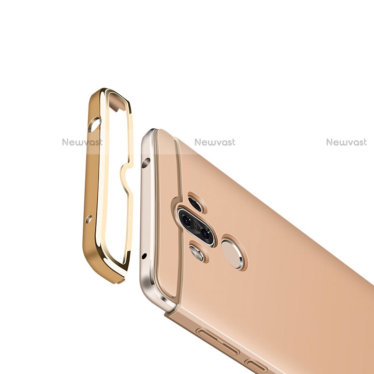 Luxury Metal Frame and Plastic Back Cover for Huawei Mate 9 Gold