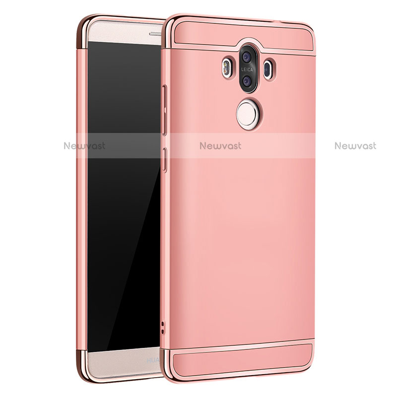 Luxury Metal Frame and Plastic Back Cover for Huawei Mate 9 Rose Gold