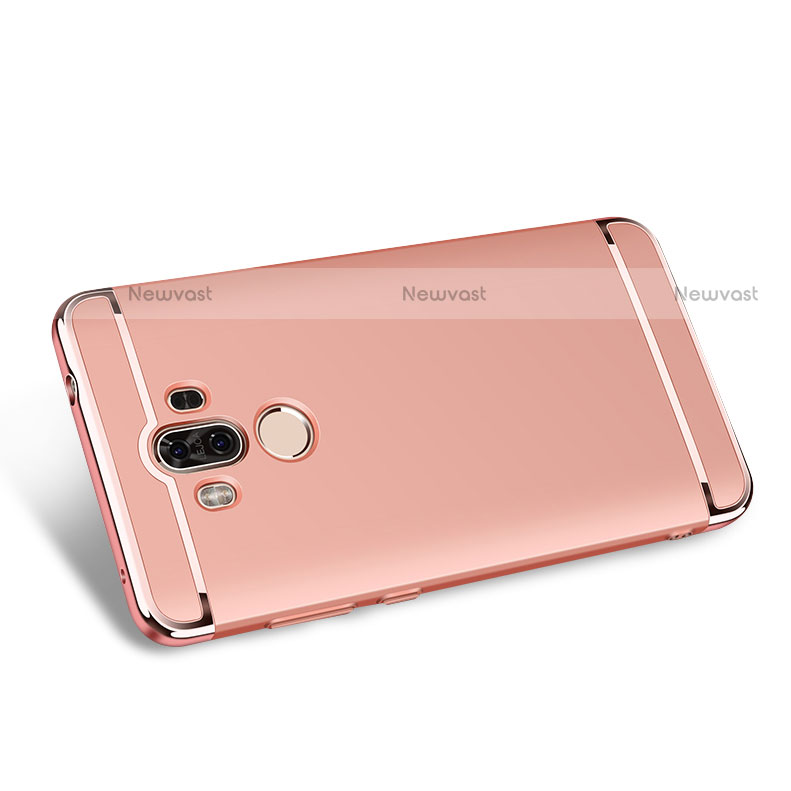 Luxury Metal Frame and Plastic Back Cover for Huawei Mate 9 Rose Gold