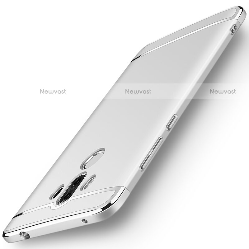 Luxury Metal Frame and Plastic Back Cover for Huawei Mate 9 Silver