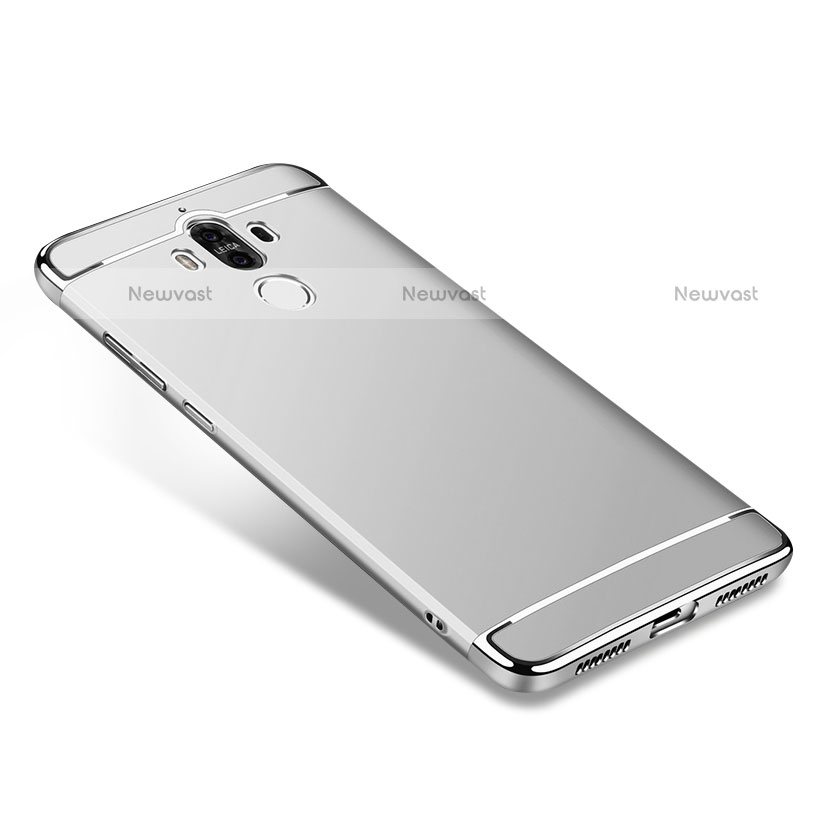 Luxury Metal Frame and Plastic Back Cover for Huawei Mate 9 Silver