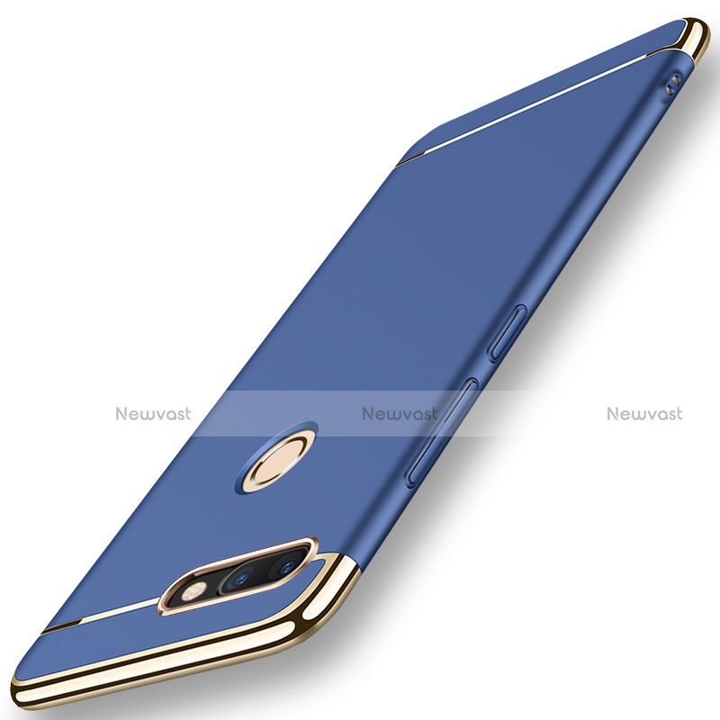 Luxury Metal Frame and Plastic Back Cover for Huawei Nova 2 Blue