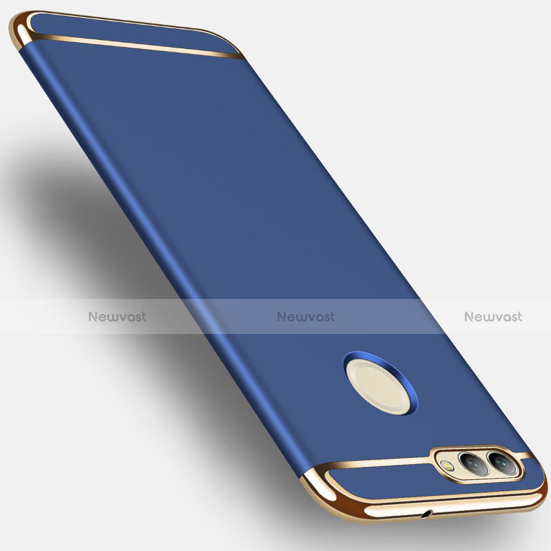 Luxury Metal Frame and Plastic Back Cover for Huawei Nova 2 Blue