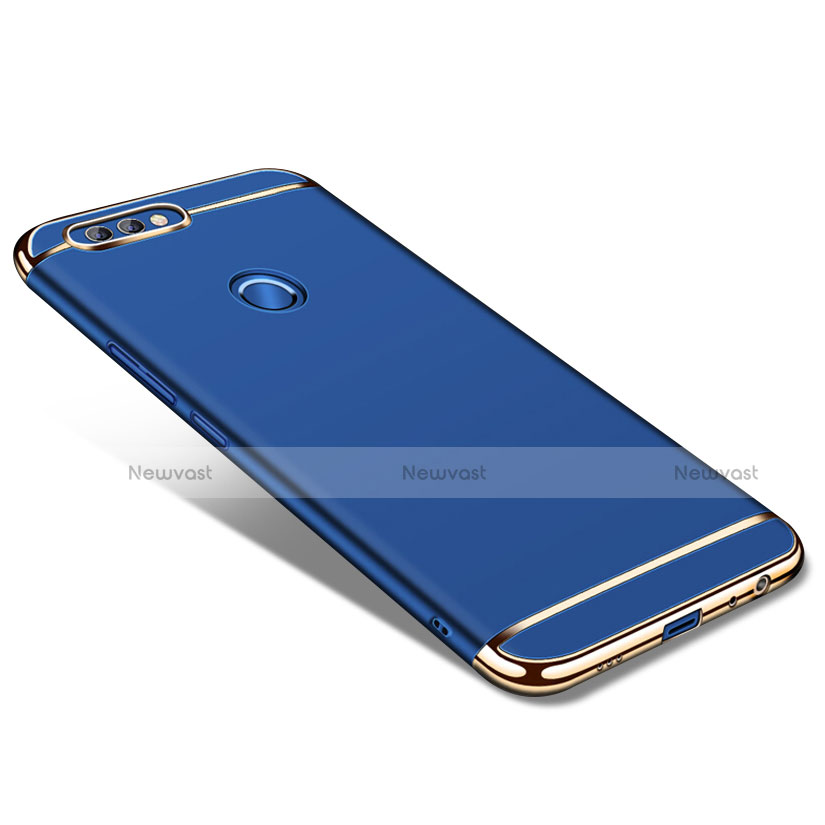 Luxury Metal Frame and Plastic Back Cover for Huawei Nova 2 Plus Blue