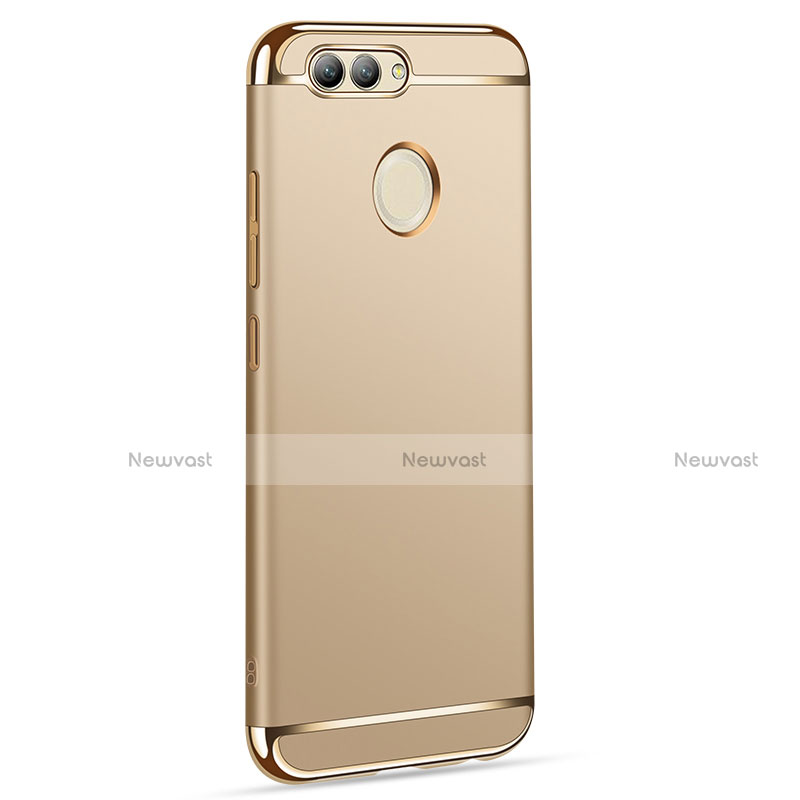 Luxury Metal Frame and Plastic Back Cover for Huawei Nova 2 Plus Gold