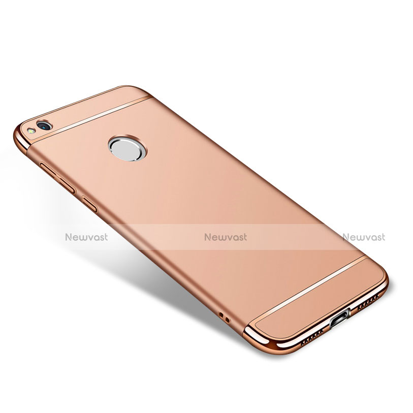 Luxury Metal Frame and Plastic Back Cover for Huawei P8 Lite (2017) Gold