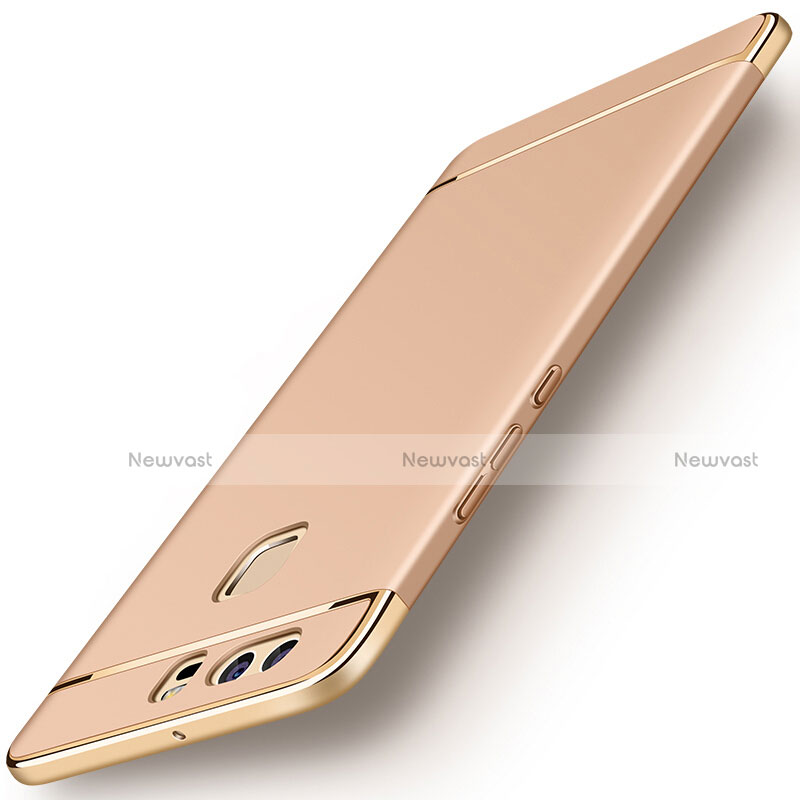 Luxury Metal Frame and Plastic Back Cover for Huawei P9 Plus Gold