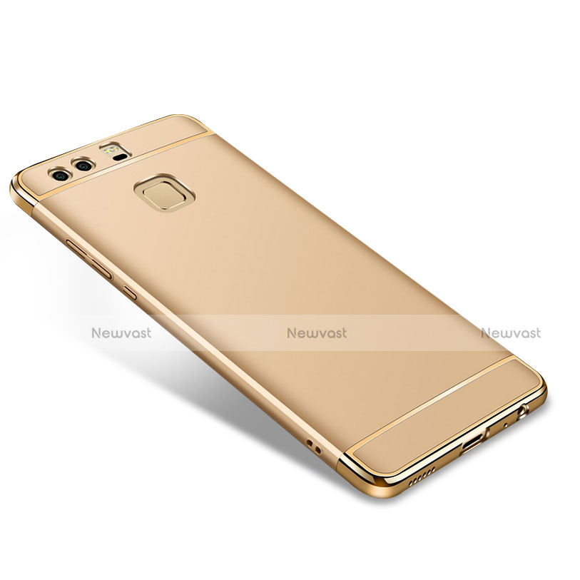 Luxury Metal Frame and Plastic Back Cover for Huawei P9 Plus Gold