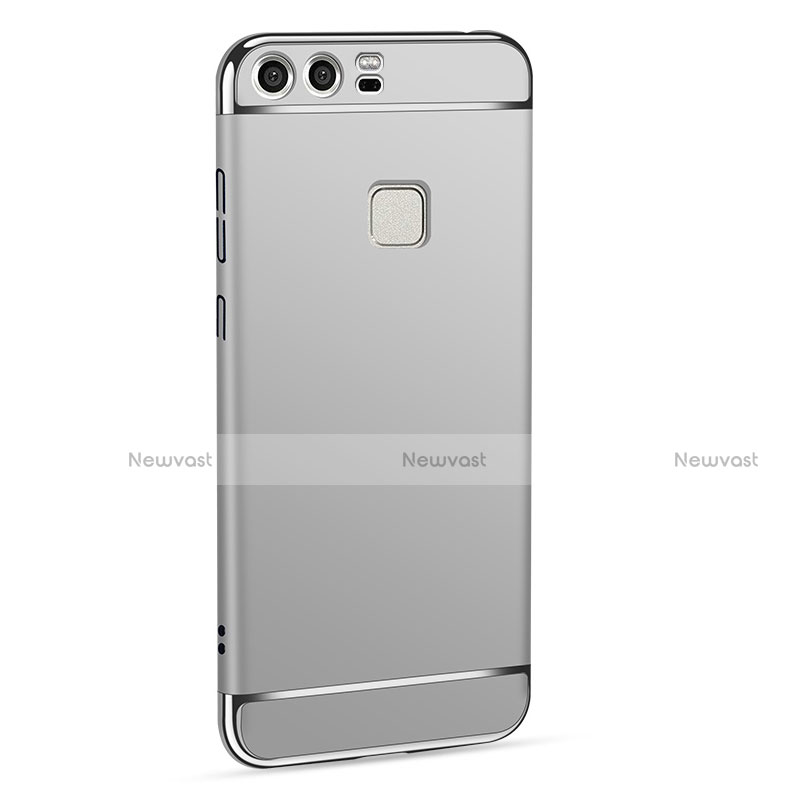 Luxury Metal Frame and Plastic Back Cover for Huawei P9 Silver