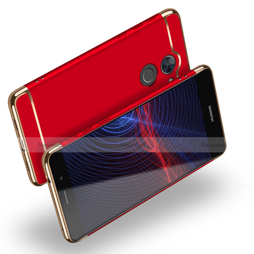 Luxury Metal Frame and Plastic Back Cover for Huawei Y7 Prime Red